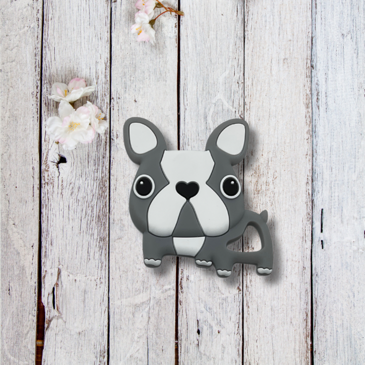 Jouet de dentition-Chien-bouledogue français