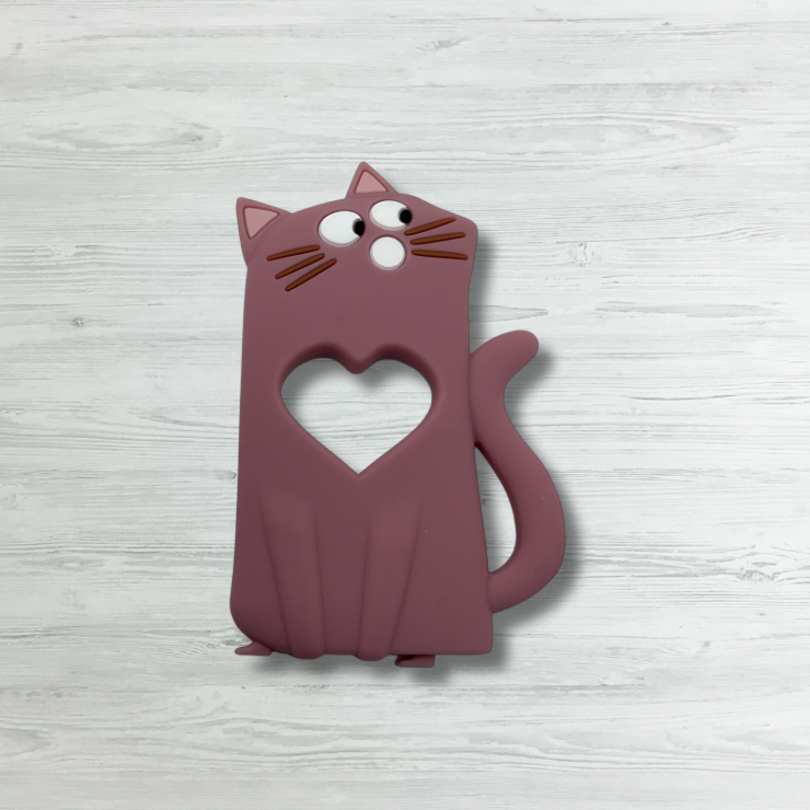 Jouet de dentition-Chat coeur