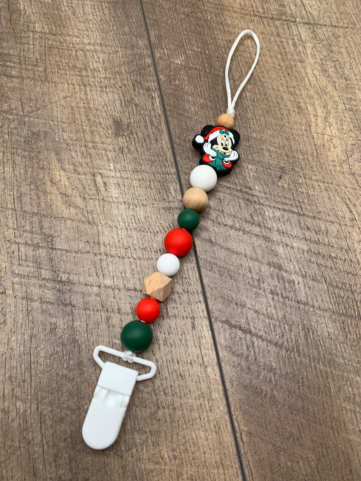 Attache suce de Noël Mickey/ clip plastique