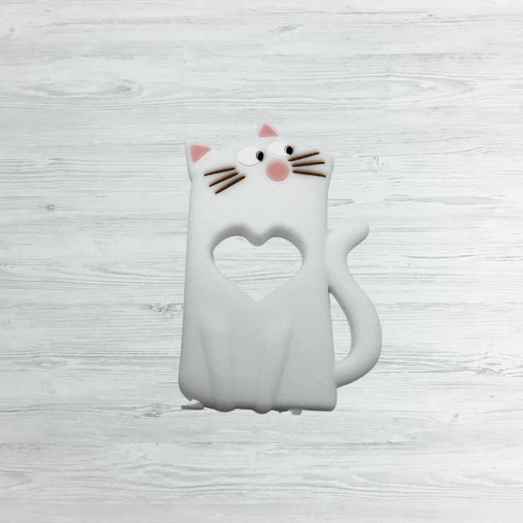 Jouet de dentition-Chat coeur
