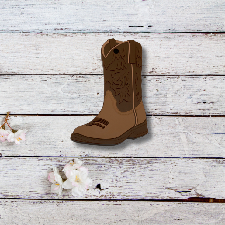 Jouet de dentition-botte de cowboy