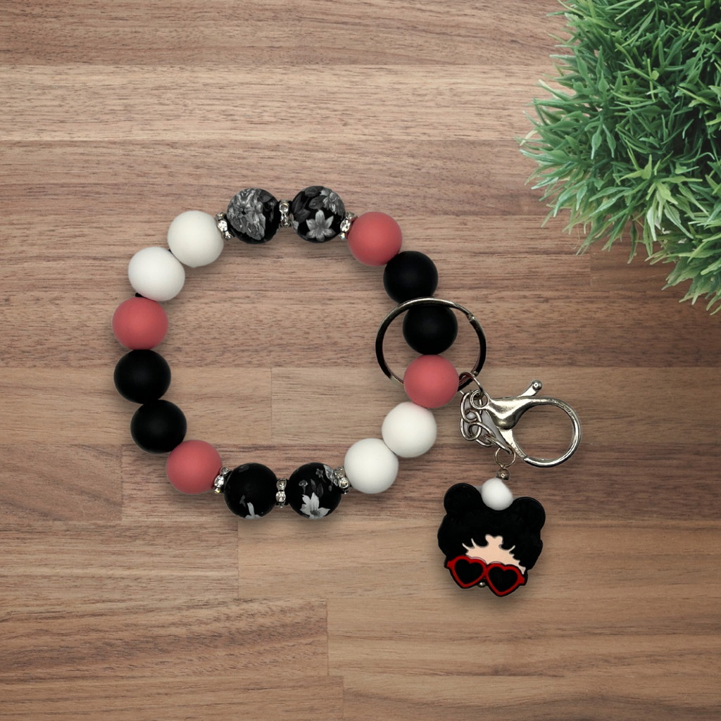 Bracelet porte-clés silicone