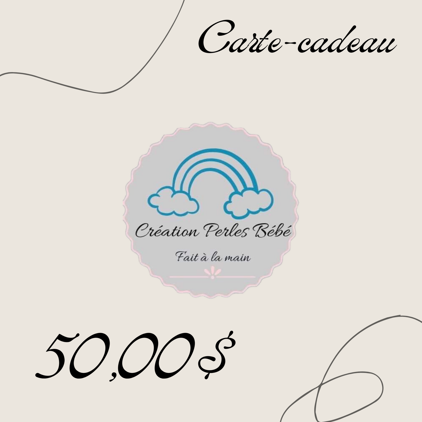 Carte-cadeau Création Perles Bébé