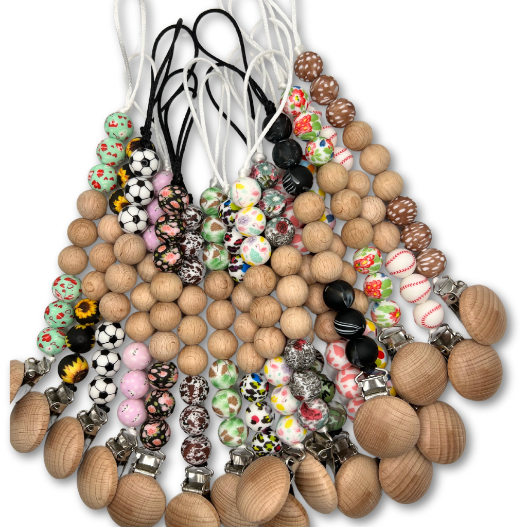 Attache suce stylé-clip bois