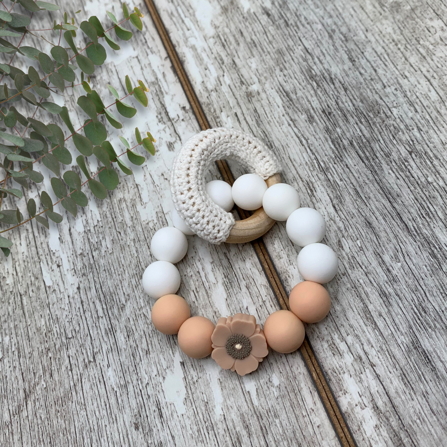 Anneau de dentition coquelicot - Création Perles bébé