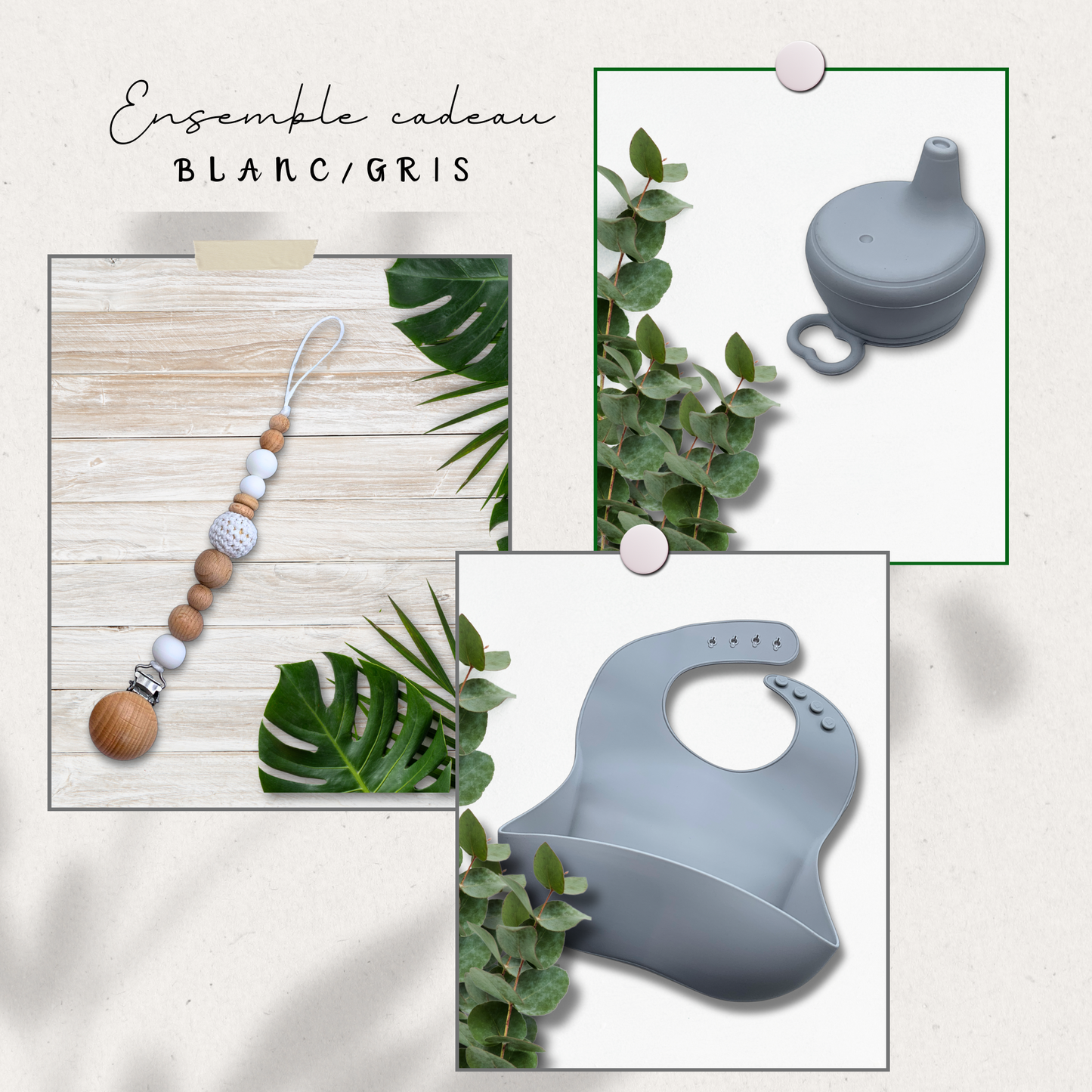 Ensemble attache à suce/repas