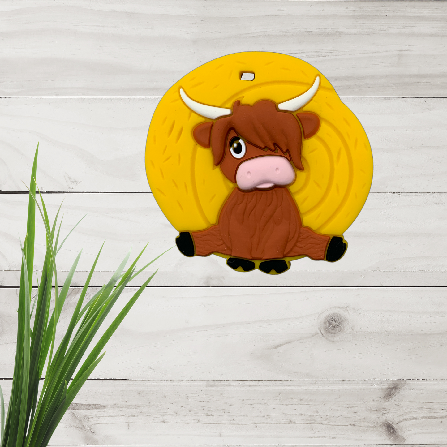 Jouet de dentition-Médaillon de Vache Highland