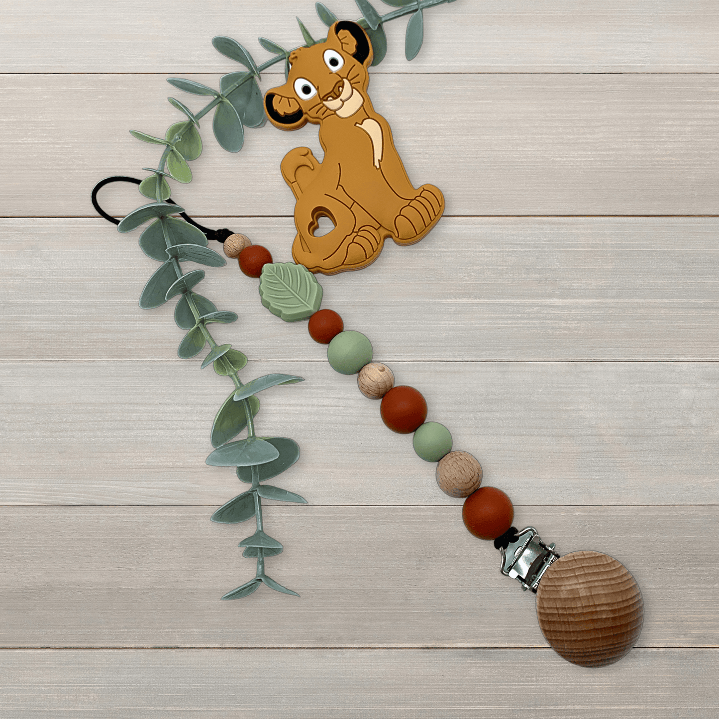 Attache suce bois & jouet simba - Création Perles bébé