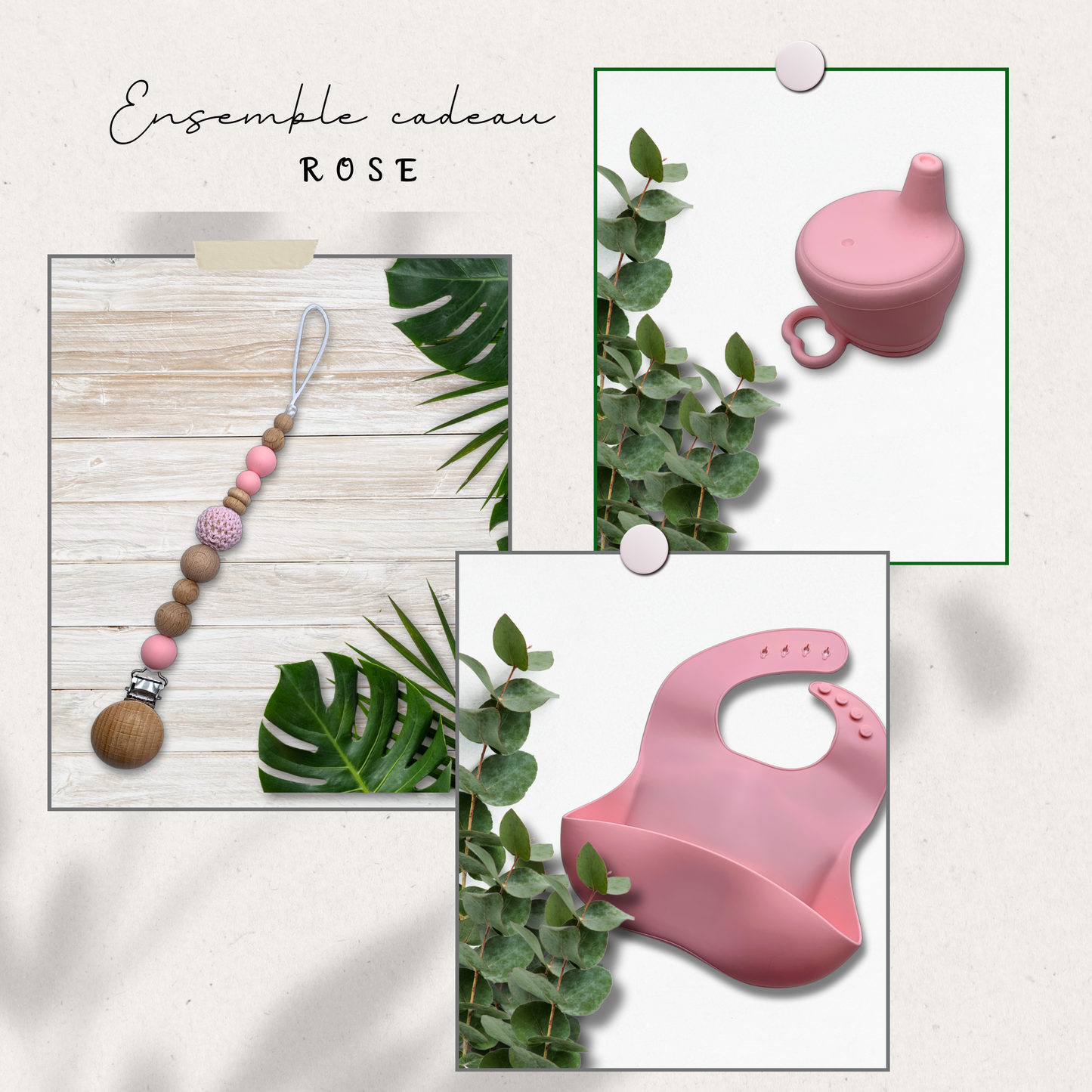 Ensemble attache à suce/repas