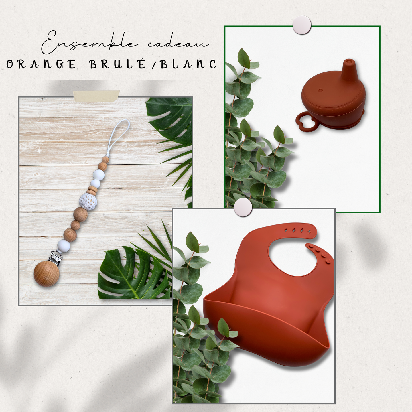 Ensemble attache à suce/repas