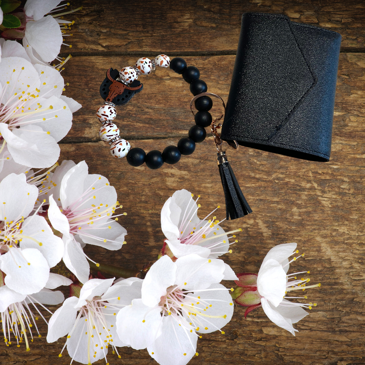 Bracelet porte-clés et son portefeuille