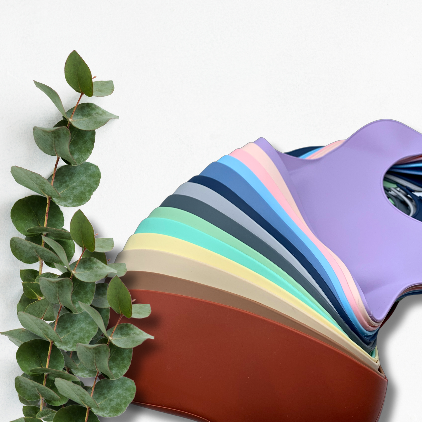 Bavoir en silicone ajustable-avec pochette
