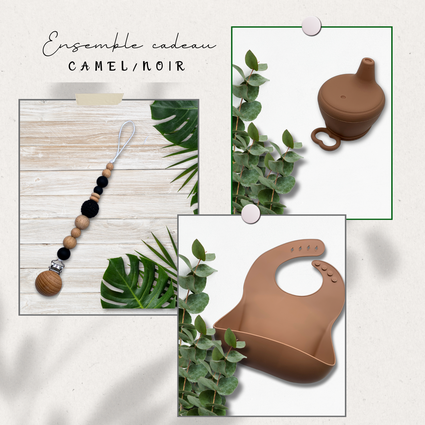 Ensemble attache à suce/repas