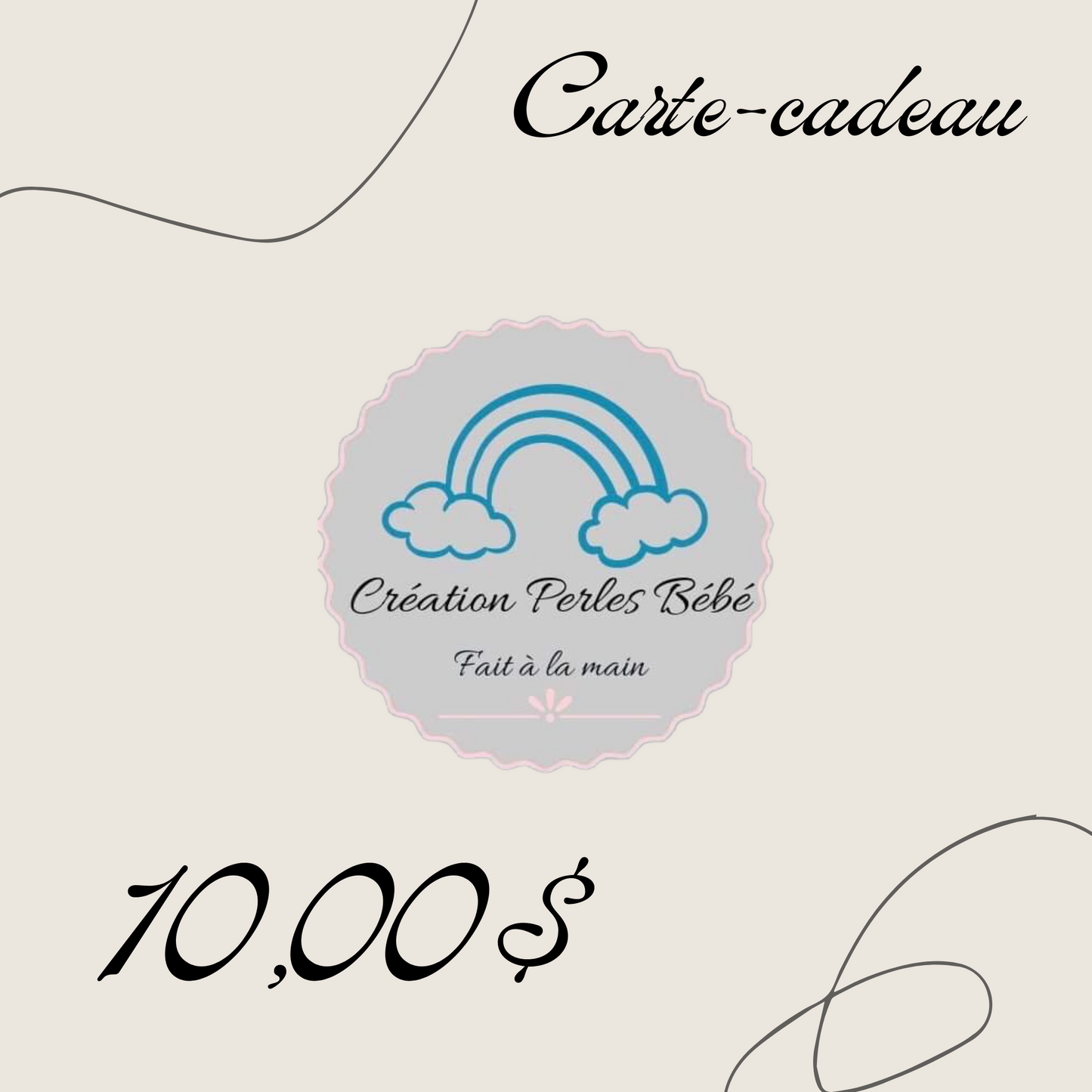 Carte-cadeau Création Perles Bébé