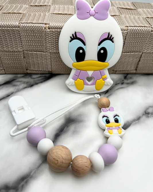 Attache suce clip plastique-Bébé Daisy Duck